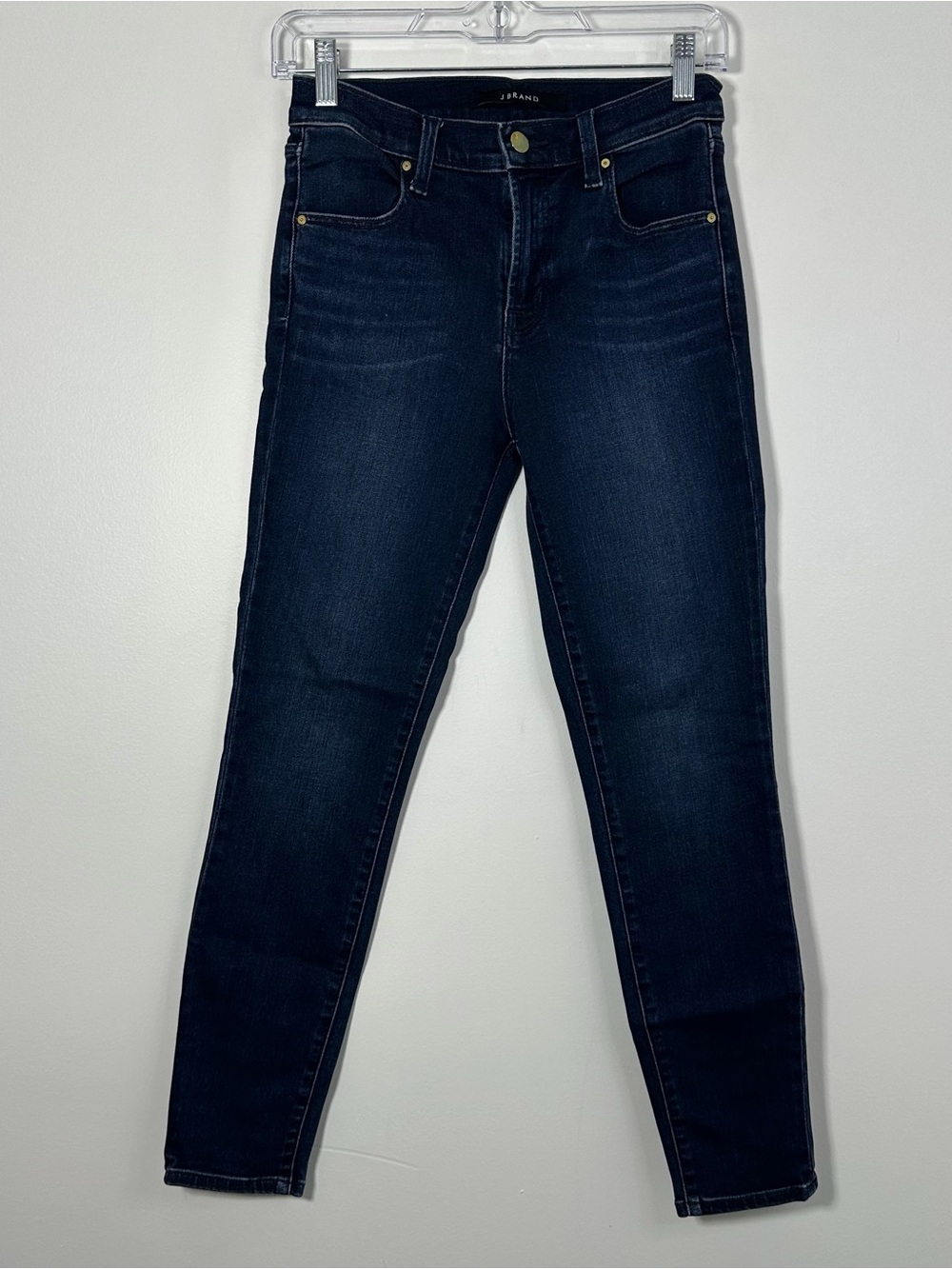 J Brand Women’s Size 26 Dark Wash High Rise Skinny Jeans Stretch Denim